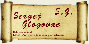Sergej Glogovac vizit kartica